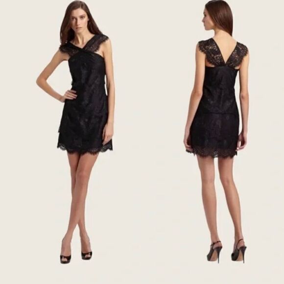 Leifsdottir Flores Filigree Lace Black Dress - Picture 2 of 12